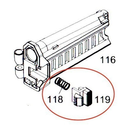 Stock Locking Button for WE MSK (DE)