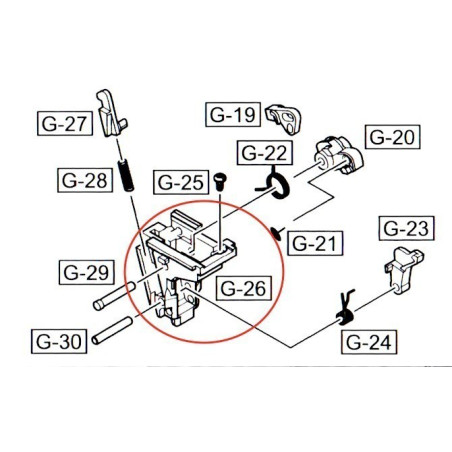 Rear Chassis for WE Glock / GP1799