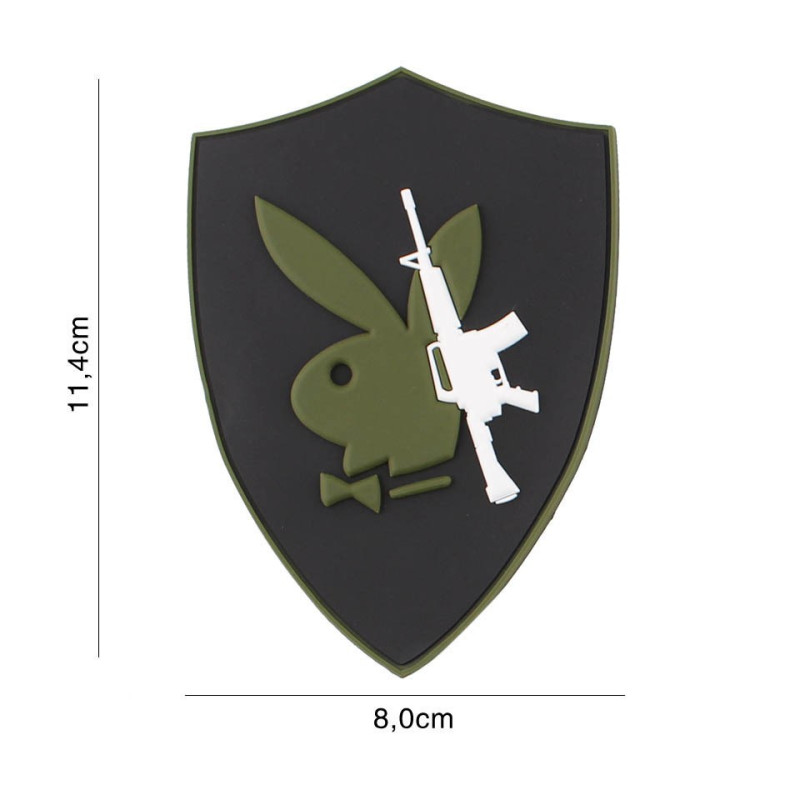 Patch 3D PVC Playboy gun No5116