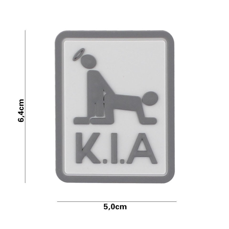 Patch 3D PVC Killed in Action grey