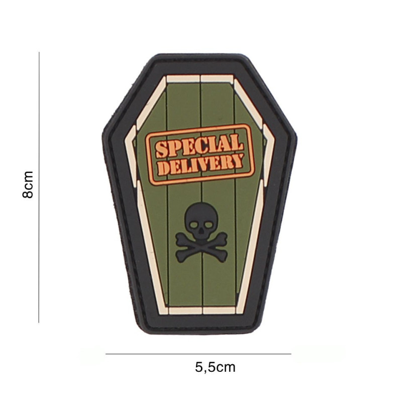 Patch 3D PVC Special Delivery green