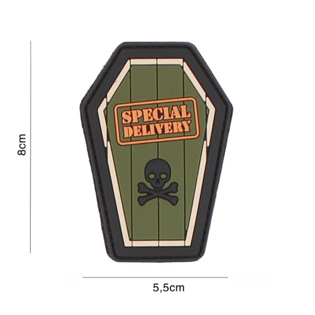 Patch 3D PVC Special Delivery green