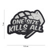 Patch 3D PVC One size kills all grey