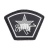 Patch 3D PVC Russian Star Fist black