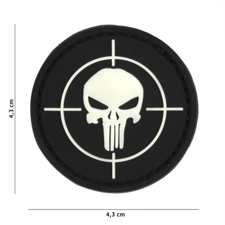 Patch 3D PVC Punisher sight black