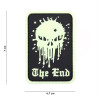 Patch 3D PVC Skull the end glow in the dark