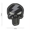 Patch 3D PVC Punisher thunder grey