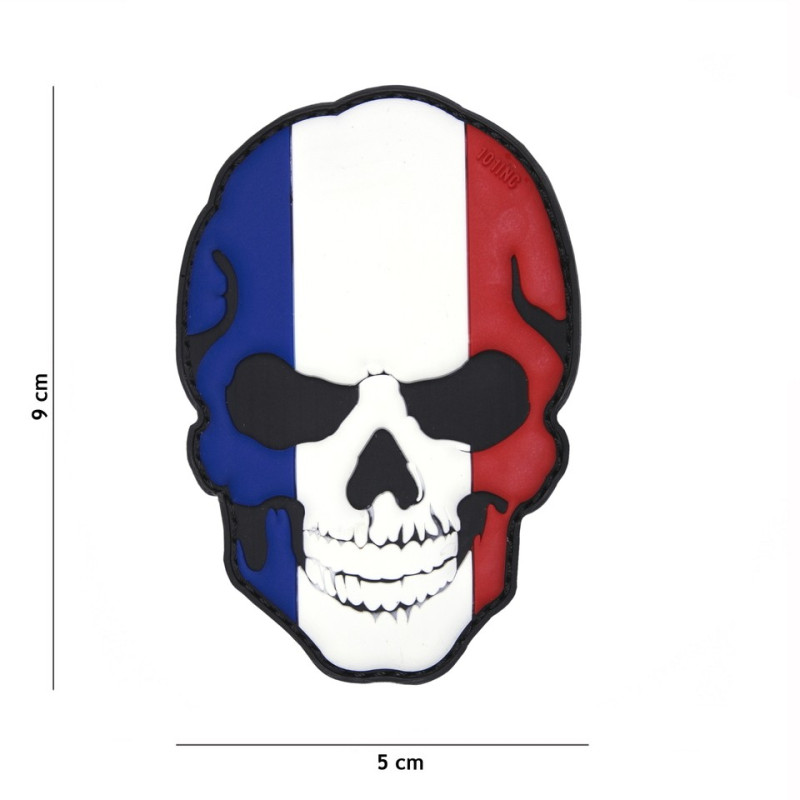 Patch 3D PVC skull  France