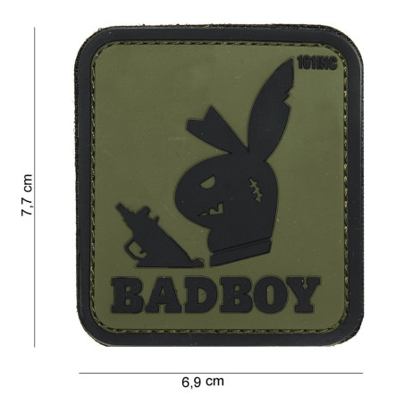 Patch 3D PVC : Badboy : vert