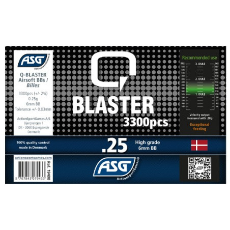 Billes, Q Blaster, 0,25g, 3300 pcs