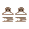 ATTACHE CASQUE POUR LUNETTES 36MM TAN FMA