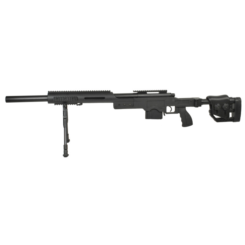 Swiss Arms SAS 10 NOIR avec bipieds chargeur 0,2 BB's