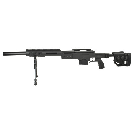 Swiss Arms SAS 10 NOIR avec bipieds chargeur 0,2 BB's
