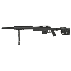 Swiss Arms SAS 10 NOIR avec bipieds chargeur 0,2 BB's
