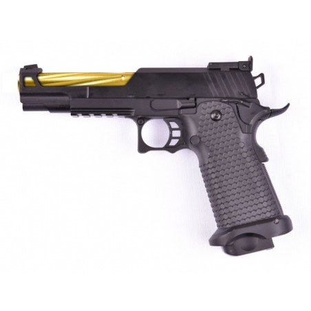 REPLIQUE DE POING GE1911 OR AVEC MALLETTE