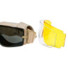 LUNETTES ECRAN COULEUR TAN 3 VERRES 800 DELTA TACTICS