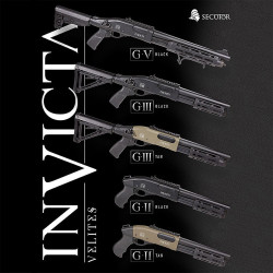 FUSIL A POMPE VELITES INVICTA G-II BLACK SECUTOR
