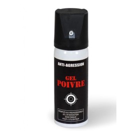 Aérosol lacrymogène anti-agression gel poivre 50 ml
