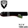 1450mah 11.1V30C  lipo battery stick AK type with small tamiya