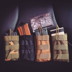 Single Shingle Type Pouch - Black