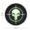Patch 3D PVC Punisher sight glow in the dark 20026