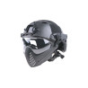 CASQUE TYPE FAST ET MASQUE DELTA TACTICS BLACK