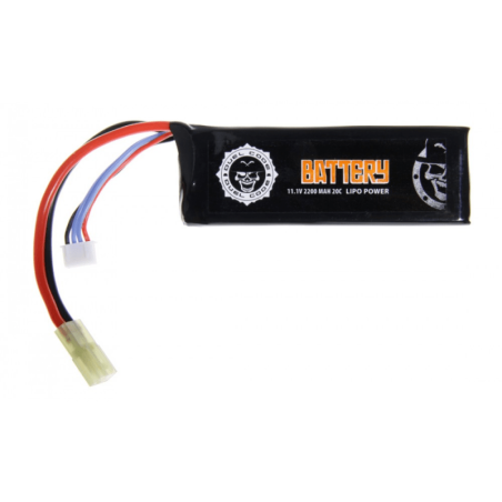 BATTERIE LIPO 11.1V 2200MAH 20C DUEL CODE