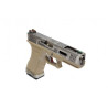 R17 (G001WET-8) Gen4 T8, metal slide, silver barrel, GBB, TAN