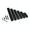 JJ airsoft Keymod Rail set 6 Pcs pack (Black)