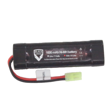 9.6V 1600mah nimh battery with mini tamiya Black Eagle