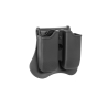 Holster rigide double chargeurs pour CZ et P-09
