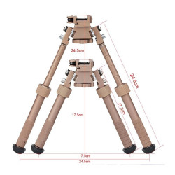 bipied réglable pour équipement sniper airsoft
