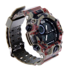 Montre tactique camouflage homme - Résistante, étanche et multifonction pour l'airsoft et les sports extérieurs
