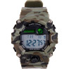 MONTRE TACTIQUE DIGITALE NOIRE camo vert