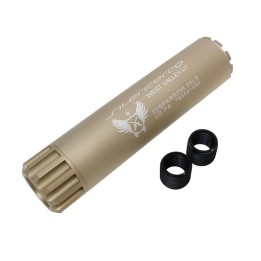 Silencieux aluminium W.A.U Noir ou Tan de 145mm en 14mm CW ou CCW - couleur : Tan