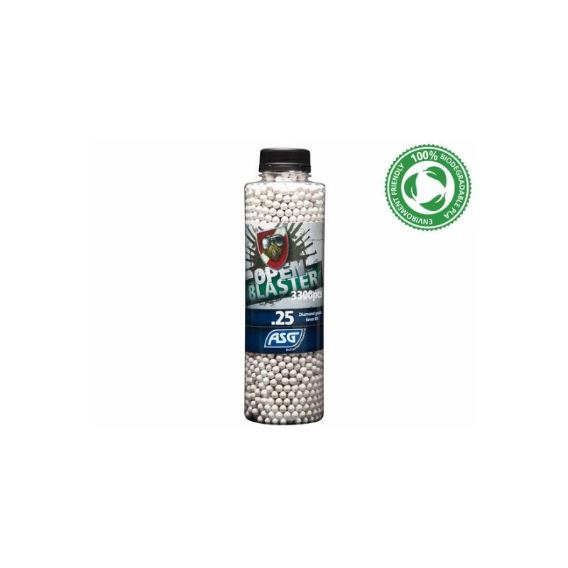 ASG Billes, Open Blaster, 0,25g, 3300 pcs