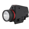 Flashlight with laser