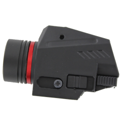 Flashlight with laser