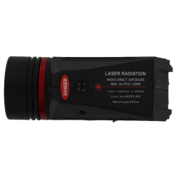 Flashlight with laser