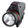 Flashlight with laser