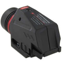 Flashlight with laser