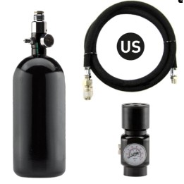 Pack Complet US bouteille 0,8L + preset + régulateur HPA + ligne