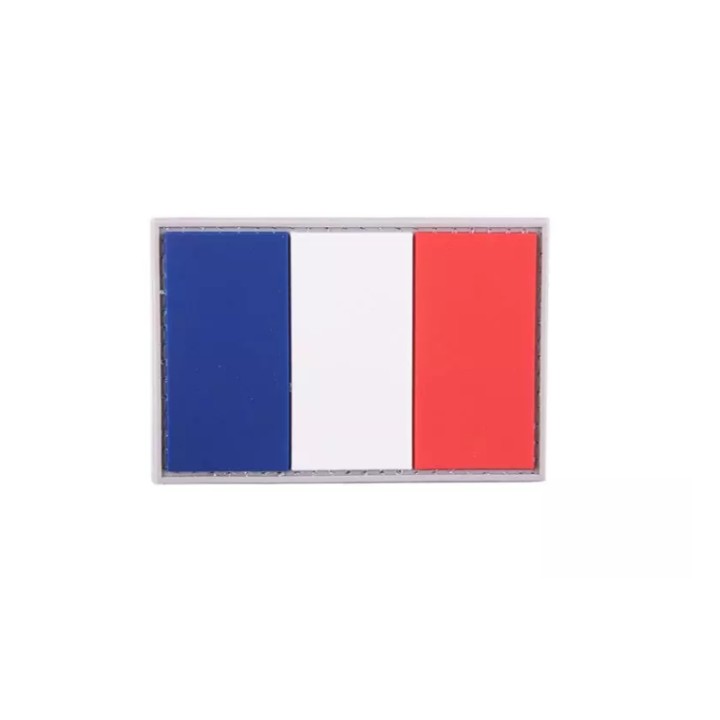 Patch France 3D PVC Black Eagle - Écusson Velcro Airsoft