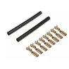 Set of Golden-Plated Motor Clamps - 8 Pcs