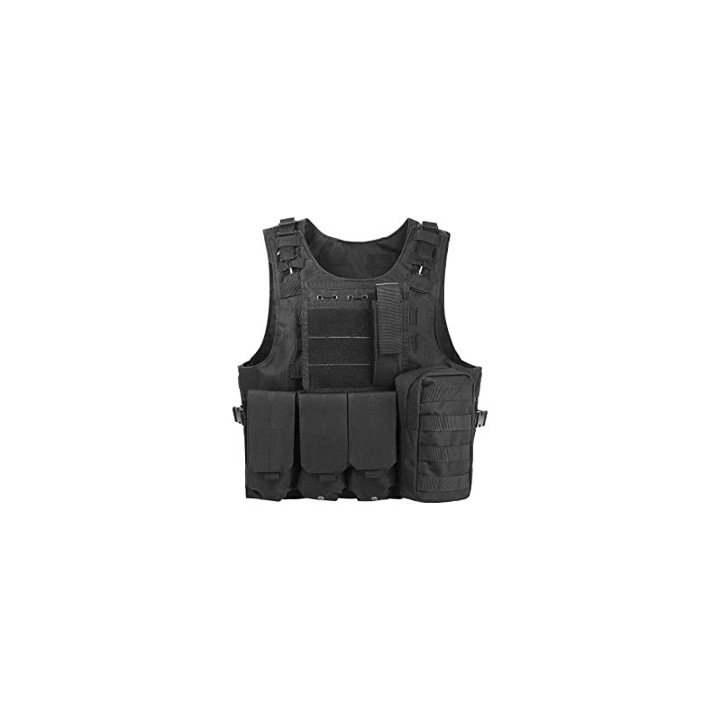 Gilet Tactique Multi Poches Noir DELTA TACTIC