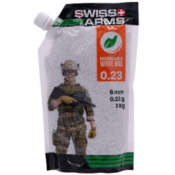Airsoft BBs bio 0.23g Swiss Arms - 4350 white BBs 6mm