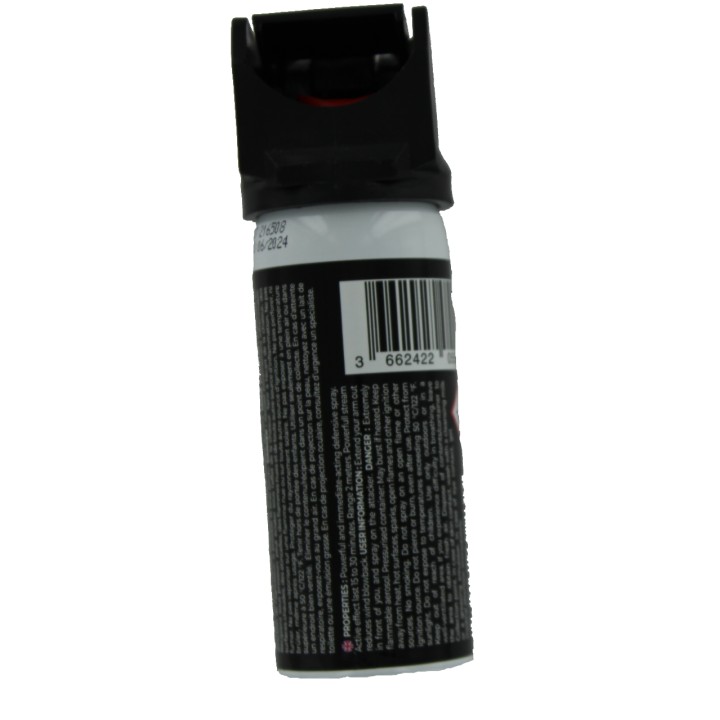 Bombe lacrymogène au gel au poivre pour se défendre 50 ml