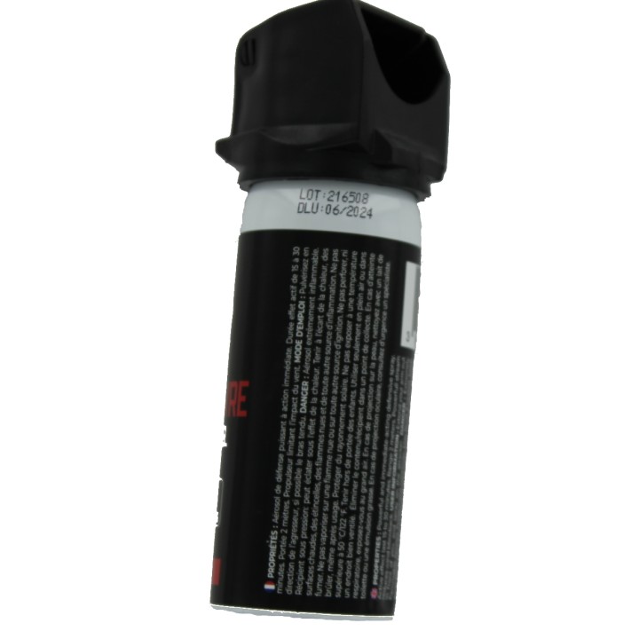Bombe lacrymogène au gel au poivre pour se défendre 50 ml