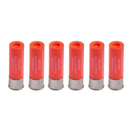 CARTOUCHES FUSIL A POMPE 15BBS 6PCS ORANGE