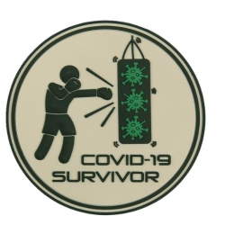 PATCH 3D PVC COVID-19 SURVIVOR 6102